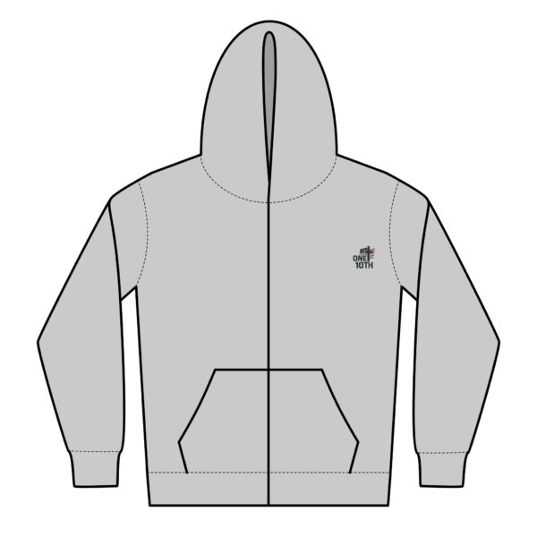 Youth Heavy Blend Zipped Hoodie - Walking by Faith - Image 4