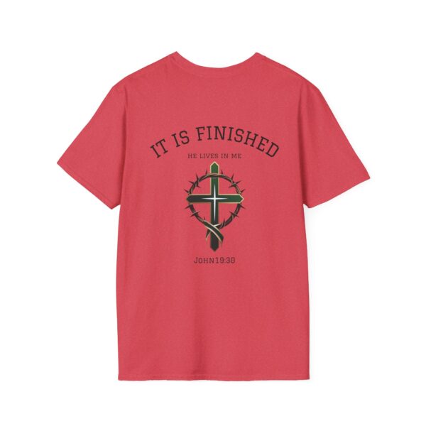 Inspirational Faith T-Shirt - 'It Is Finished' Design - Image 30